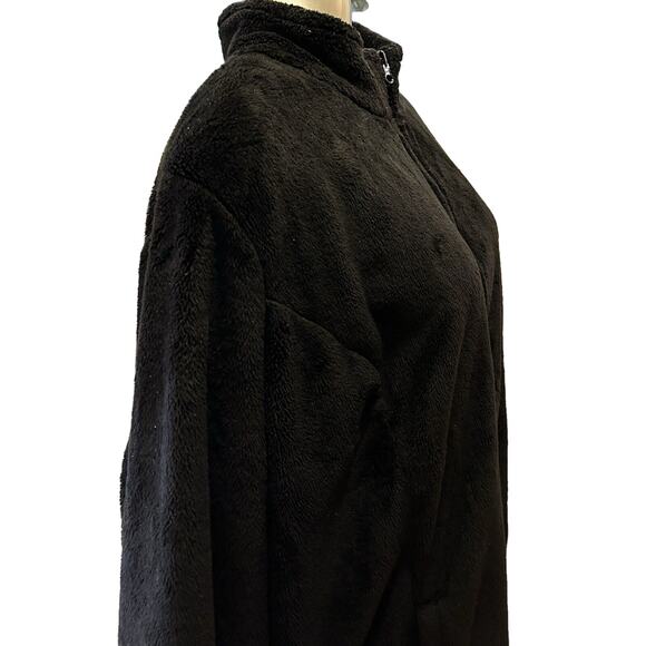 Women’s Made For Life Black Full Zip Thick Velour Lightweight Jacket 3X 26 28 - Picture 5 of 9